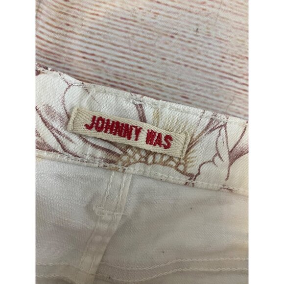 Johnny Was Women's Cropped Boyfriend Mid Rise Relaxed Fit Jeans - 25 - Picture 11 of 15